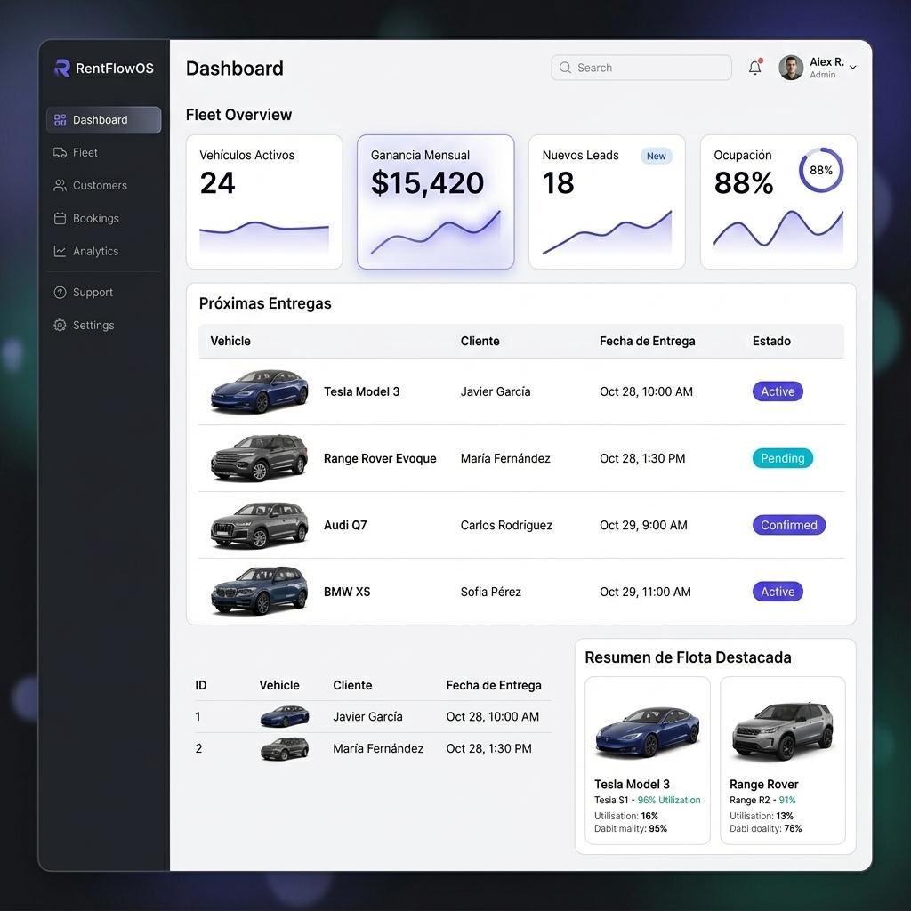 RentFlowOS Dashboard